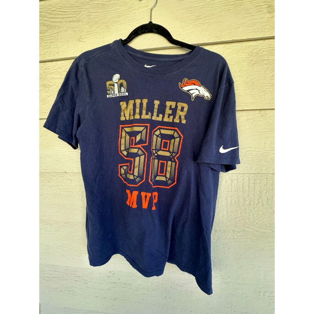 Nike The Nike Tee Denver Broncos Von Miller Super Bowl 50 MVP T-Shirt, Men's L